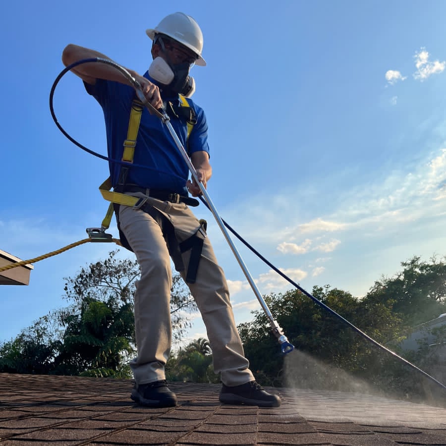 Asphalt shingle roof preservation system extending roof life